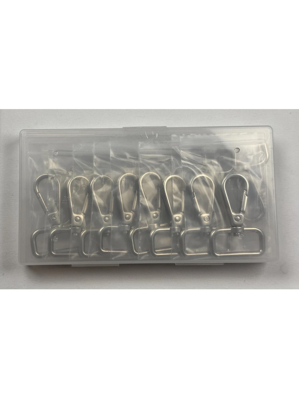 Silver Lobster Clasp Swivel Hooks - Pack of 8